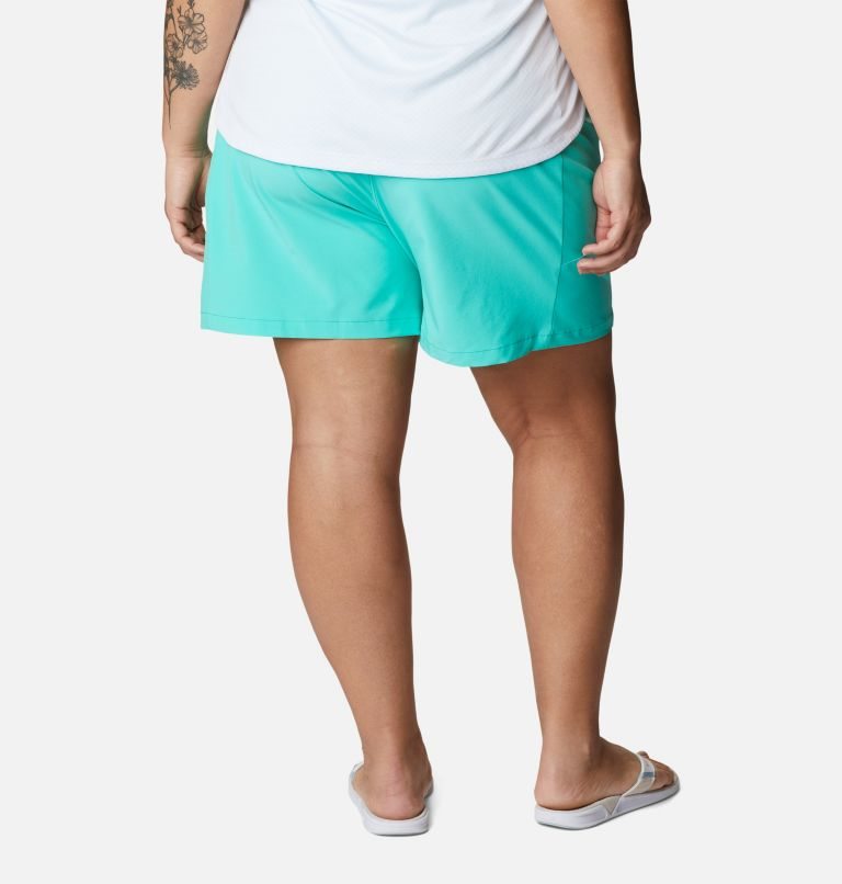 Women's Columbia PFG Tidal II Shorts Turquoise | Plus Size CA-YA5L8